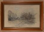 Schilderij A.K. Vogelaar. Aquarel., Ophalen