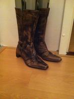 SPM Bruine leren laarzen - Maat 36, Kleding | Dames, Schoenen, Hoge laarzen, Ophalen of Verzenden, Zo goed als nieuw, Bruin