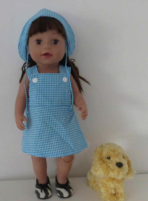 poppenkleertjes babypop born 43cm (tuinrok met hoedje ), Kinderen en Baby's, Speelgoed | Poppen, Nieuw, Babypop, Verzenden