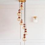 Vintage cascade bollamp spiraal waterval, Ophalen of Verzenden, Zo goed als nieuw, Minder dan 50 cm