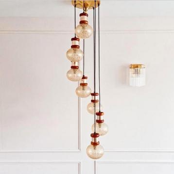 Vintage cascade bollamp spiraal waterval beschikbaar voor biedingen