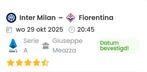 Inter - Fiorentina, Eén persoon, Maart