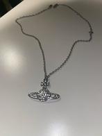 Vivienne Westwood Zilveren Kristallen Ketting, Zo goed als nieuw, Zilver, Zilver, Met edelsteen