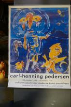 Poster 70x100 cm Carl-Henning Pedersen Cobra museum 1996-97, Rechthoekig Staand, Ophalen of Verzenden, Zo goed als nieuw, A1 t/m A3