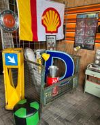 Vintage/ industrieel blauwe letter D, Ophalen, Huis en Inrichting