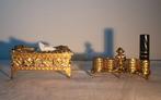 Hollywood Regency lipstick -en tissue-houder, 1950-1960s, Ophalen of Verzenden, Zo goed als nieuw