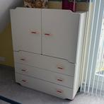 Commode - deuren/laden - MDF Rood/Wit gelakt - prima staat, Ophalen, Gebruikt, 105 cm of meer, 100 cm of meer