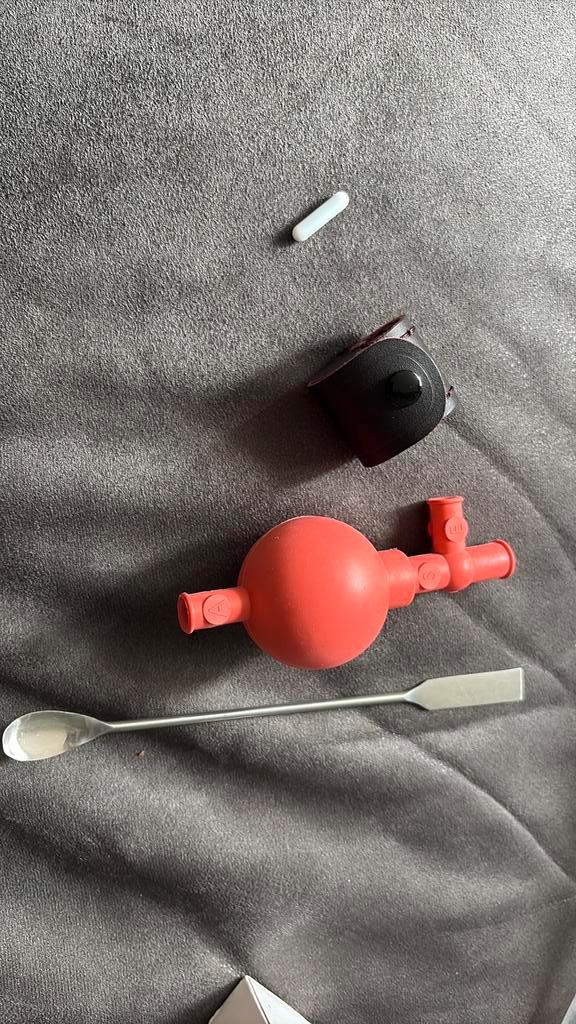 Inslagloep roerstaaf spatellepel pipeteerballon Scheikunde, Diversen, Schoolbenodigdheden, Zo goed als nieuw, Ophalen of Verzenden