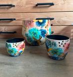 3 Sierpotten Intratuin - Verschillende Maten, Overige materialen, Rond, Binnen, Ophalen of Verzenden