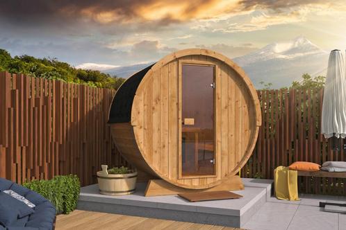 Barrel sauna 205cm groot, Sport en Fitness, Sauna, Nieuw, Ophalen of Verzenden