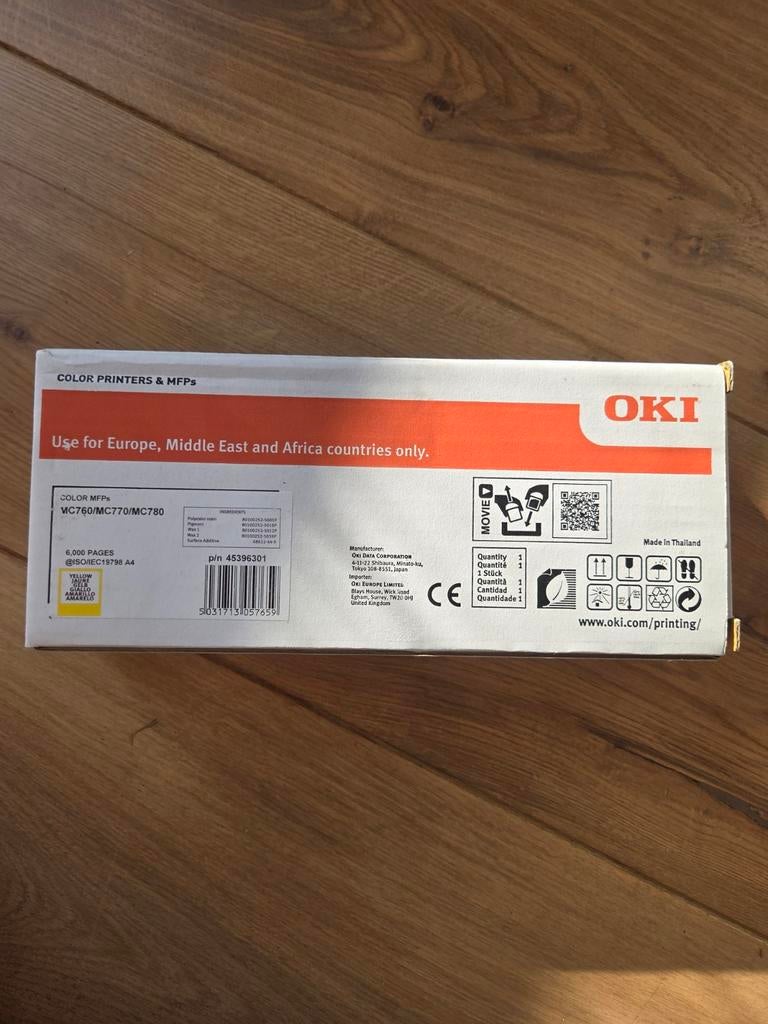OKI MC760/MC770/MC780 Kleurenprinter Cartridge - Nieuw, Ophalen of Verzenden, Nieuw, OKI