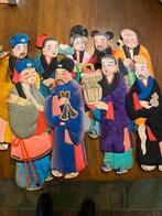 9 oude  speel/poppenkast poppen, Antiek en Kunst, Kunst | Niet-Westerse kunst, Ophalen of Verzenden