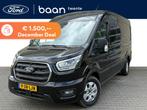 Ford Transit L3H2 350 2.0 TDCI 165pk Limited | Trekhaak | Du, Voorwielaandrijving, Stof, 4 cilinders, Zwart