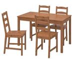 Handige kleine eethoek van Ikea., Ophalen, Gebruikt, 4 tot 6 stoelen