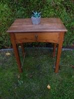 sidetable gangtafel bijzettafeltje eiken met lade, Huis en Inrichting, Tafels | Sidetables, 100 tot 150 cm, Eikenhout, Ophalen of Verzenden