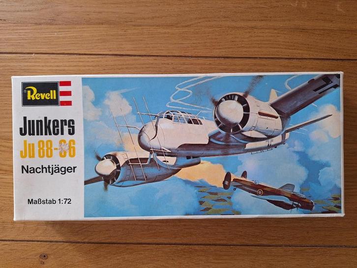 1:72 1/72 Revell Junkers Ju 88-C6 Nachtjager, Hobby en Vrije tijd, Modelbouw | Vliegtuigen en Helikopters, Zo goed als nieuw, Vliegtuig