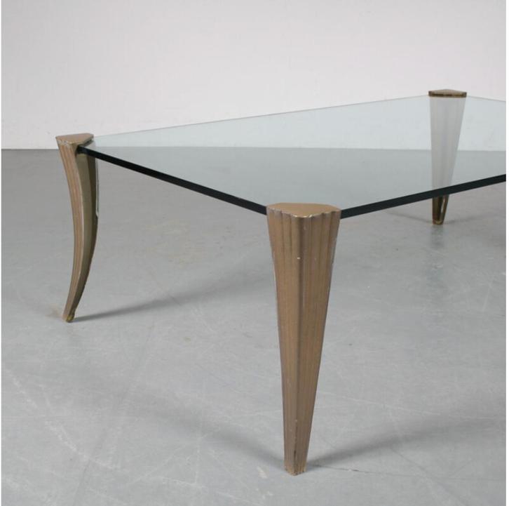 4 tafelpoten Peter Chygczy zonder glasplaat, Huis en Inrichting, Tafels | Bijzettafels, Zo goed als nieuw, Overige vormen, Minder dan 45 cm