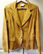 Okergele Suedine Blazer Helena Hart Maat S, Geel, Zo goed als nieuw, Jasje, Maat 36 (S)