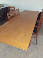 Uitschuifbare Eiken Eettafel - 90x190/250, Huis en Inrichting, Tafels | Eettafels, Ophalen, Gebruikt, Eikenhout, 200 cm of meer