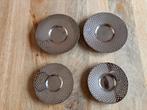 4 Schoteltjes / metaal met print  : Nespresso originals, Overige materialen, Gebruikt, Ophalen of Verzenden, Overige stijlen