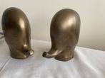 2 Zware Vintage Olifant Boekensteunen, Antiek en Kunst, Ophalen of Verzenden