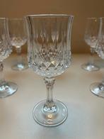 6 kristallen wijnglazen Cristal d’ Arques, Ophalen of Verzenden