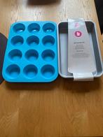 Hema bakvorm en cupcakes vorm, Hobby en Vrije tijd, Taarten en Cupcakes maken, Ophalen of Verzenden, Zo goed als nieuw, Cupcakes