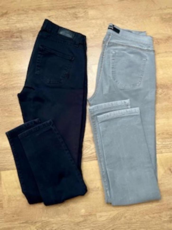2 slank gesneden jeans ANGELS * 36/38 zwart + duifgrijs, Kleding | Dames, Spijkerbroeken en Jeans, Zo goed als nieuw, W28 - W29 (confectie 36)