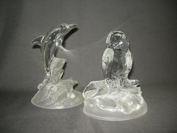 Kristal d'Arques, dolfijn e/o uil beschikbaar voor biedingen