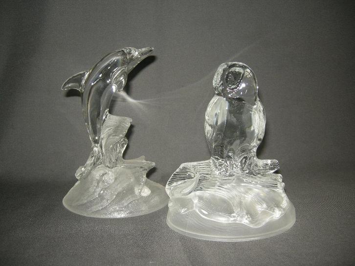 Kristal d'Arques, dolfijn e/o uil, Antiek en Kunst, Antiek | Glas en Kristal, Ophalen of Verzenden