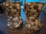 Vintage cocktail stoeltjes met opbergruimte., Huis en Inrichting, Stoelen, Ophalen of Verzenden, Gebruikt