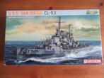 USS San Diego CL-53 (Dragon 1/700), Hobby en Vrije tijd, Modelbouw | Boten en Schepen, Ophalen of Verzenden, Nieuw, 1:200 of kleiner