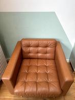 Fauteuil Landskrona leer/hout IKEA, Ophalen, Gebruikt, 75 tot 100 cm, Hout