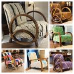 Zithoek met handgemaakte Fauteuils.Ook zelf samen te stellen, Verzenden, Hout