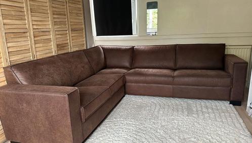 Luxe leren hoekbank Colorado Congac – als nieuw!, Huis en Inrichting, Banken | Bankstellen, Zo goed als nieuw, Hoekbank, Vierpersoons of meer