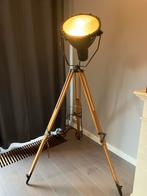Vintage industriële scheepslamp op verstelbare driepoot, Huis en Inrichting, Ophalen, Gebruikt, Glas, 150 tot 200 cm