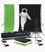 Pixetool Green Screen Set - Compleet met 3 Doeken, Audio, Tv en Foto, Fotografie | Fotostudio en Toebehoren, Ophalen, Nieuw, Complete fotostudio