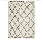 Vloerkleed Veramin Zwart/Wit 120x170, Huis en Inrichting, 100 tot 150 cm, Scandinavisch, Ophalen of Verzenden, Zo goed als nieuw