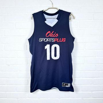 Vintage Basketbal Jersey Maat S Blauw Wit Ohio Plus Champro beschikbaar voor biedingen