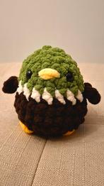 Handgemaakte Gehaakte Amigurumi Plushie Groen/Bruine Eend, Verzamelen, Spaarpotten, Ophalen of Verzenden, Nieuw, Kunststof, Dier