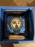 Omega moonswatch rep blauw, Sieraden, Tassen en Uiterlijk, Horloges | Dames, Ophalen, Zo goed als nieuw, Kunststof, Swatch