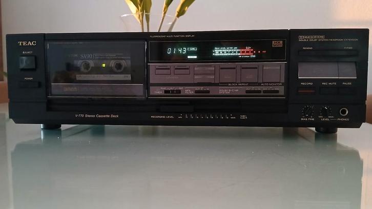 Teac  v770 cassettedeck 3-head, Audio, Tv en Foto, Cassettedecks, Overige merken, Ophalen of Verzenden