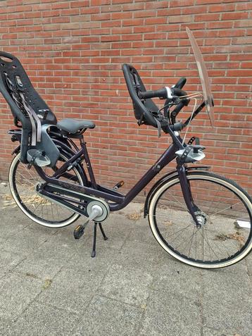 Izgst puch moederfiets met nieuwe banden en yepp zitjes 50cm beschikbaar voor biedingen