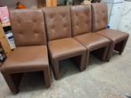 Bruine Eetkamerstoelen - 4 stuks - Gratis Afhalen, Huis en Inrichting, Stoelen, Gebruikt, Bruin, Leer, Ophalen of Verzenden