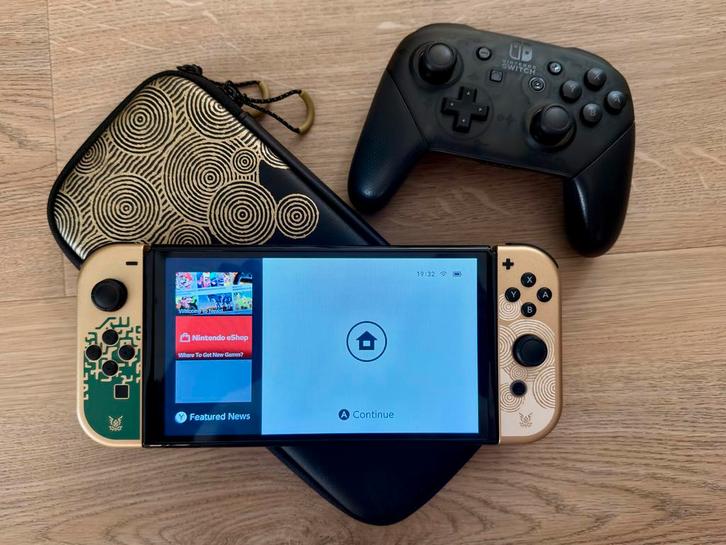 Nintendo Switch OLED TotK + Ringfit + Games & Accessoires, Spelcomputers en Games, Games | Nintendo Switch, Zo goed als nieuw