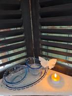 Mooi blauw ART DECO 30/40JAREN ROOMSTEL, Ophalen of Verzenden