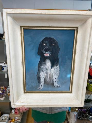 Hond Schilderij in Lijst beschikbaar voor biedingen
