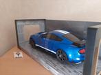 Ford Mustang (Shelby) GT500 Blue/White Stripes Solido 1:18, Hobby en Vrije tijd, Modelauto's | 1:18, Solido, Auto, Solido, Nieuw