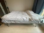 Vintage 2p Rawi bed (met matras), Huis en Inrichting, Ophalen, Blauw, 190 cm of minder, Metaal
