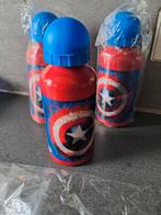 3 schoolbeker waterfles marvel captain america, Ophalen of Verzenden, Nieuw